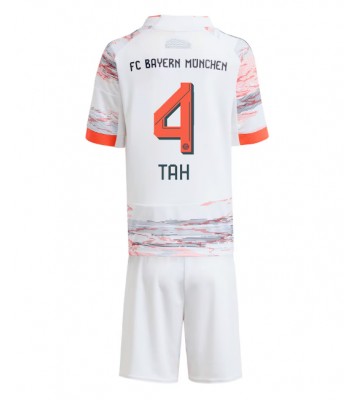 Bayern Munich Jonathan Tah #4 Borta Kläder Barn 2025-26 Kortärmad (+ Korta byxor)